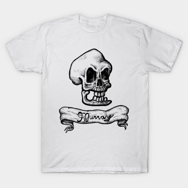 Murray, The Demonic Talking Skull T-Shirt by mattleckie